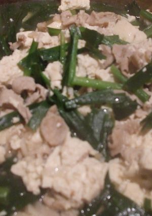 にら豆腐-レシピのメイン写真