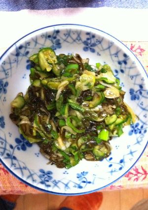 昆布とねぎときゅうりで☆だし☆-レシピのメイン写真