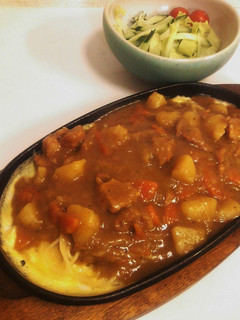 我が家の定番☆鉄板カレースパ!!-レシピのメイン写真