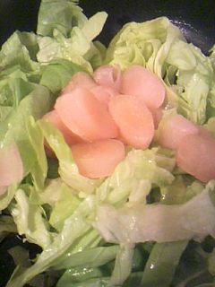 紅生姜とサラダ菜のポン酢和え-レシピのメイン写真