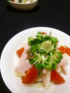 おさかなソーセージの酢の物 わさび梅風味-レシピのメイン写真