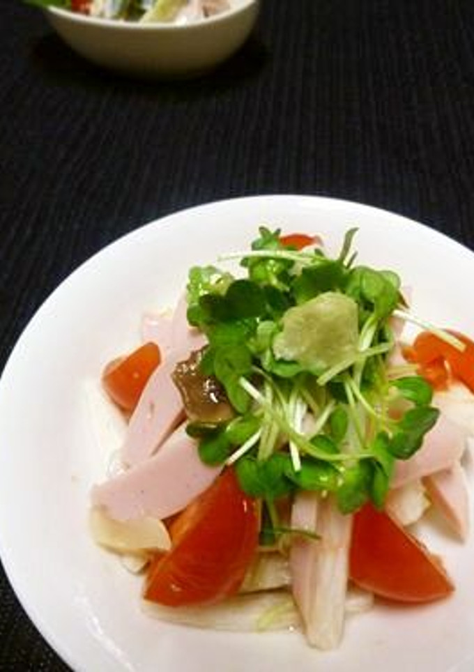 おさかなソーセージの酢の物　わさび梅風味-レシピのメイン写真