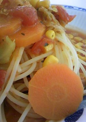 トマトスープパスタ-レシピのメイン写真