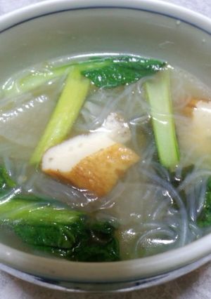簡単ヘルシー♪残り野菜で春雨スープ-レシピのメイン写真