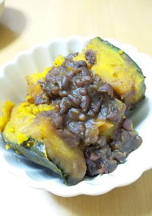 かぼちゃ＆小豆で☆いとこ煮☆簡単ほっくり-レシピのメイン写真
