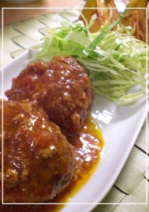 てこね煮込みハンバーグ-レシピのメイン写真