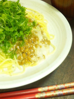 納豆とろろパスタ♪-レシピのメイン写真