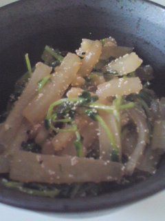 大根と豆苗の明太子炒め-レシピのメイン写真