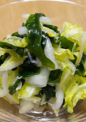 白菜☆ワカメサラダ　冬の味覚！-レシピのメイン写真