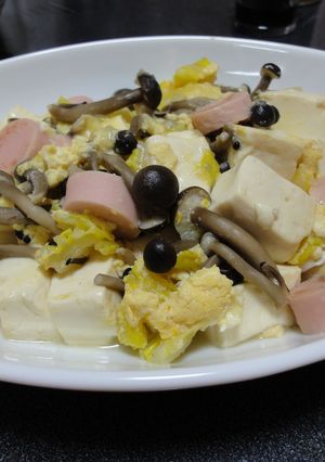 おさかなのソーセージと豆腐のやさしい煮物-レシピのメイン写真