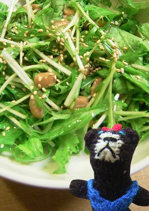 黄金コンビ!納豆+青じそドレッシング-レシピのメイン写真