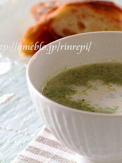 ほうれん草と舞茸のミルクスープ-レシピのメイン写真