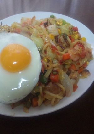 アレンジ焼きそば§①アジア～ンな焼きそば-レシピのメイン写真
