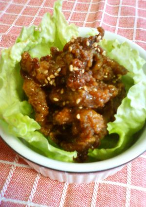 豚コマ唐揚げ♥甘辛カレー味♥-レシピのメイン写真