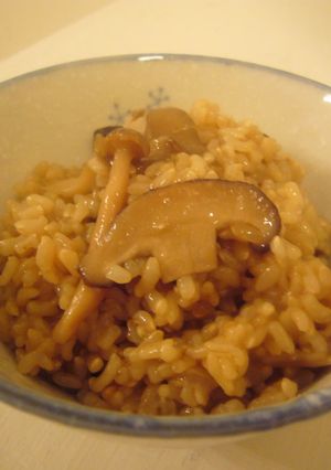 ♥餅♥玄米♥きのこの炊き込みごはん♥-レシピのメイン写真