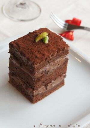 *ビターガナッシュ*チョコレートケーキ-レシピのメイン写真