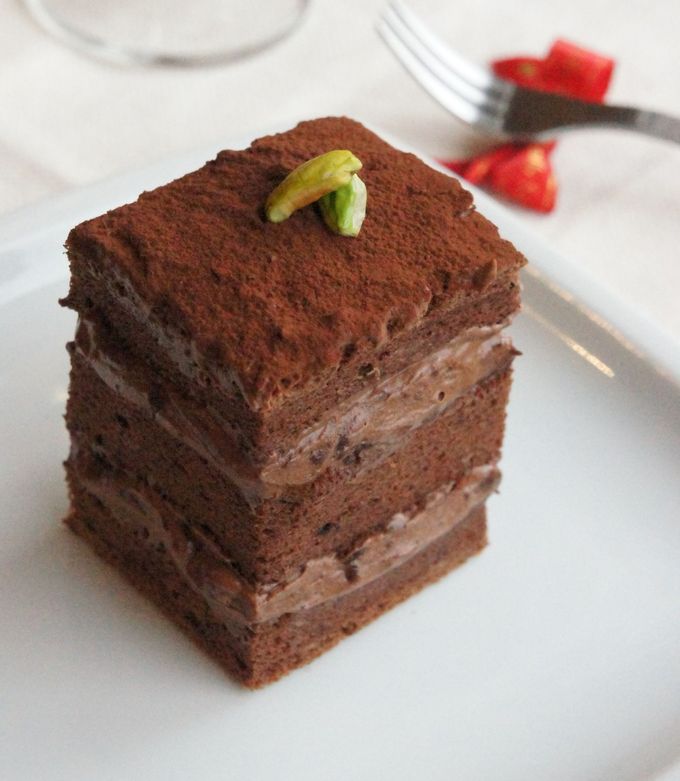 *ビターガナッシュ*チョコレートケーキ-レシピのメイン写真