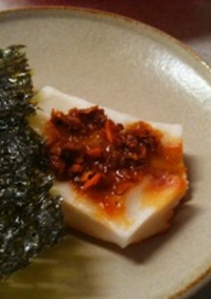 おいしいっ☆ラー油餅 韓国のり添え-レシピのメイン写真