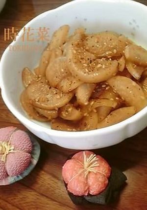 沢庵リメイク（古漬け大根）の炒め煮-レシピのメイン写真