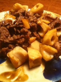 牛肉とレンコンの炒め煮-レシピのメイン写真