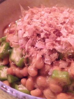★納豆とオクラの梅肉和え★-レシピのメイン写真