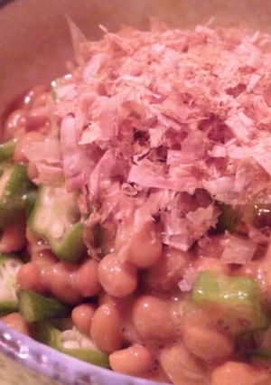 ★納豆とオクラの梅肉和え★-レシピのメイン写真