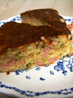 フライパンで作るケークサレ-レシピのメイン写真