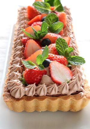 バレンタインに♡チョコレートタルト-レシピのメイン写真