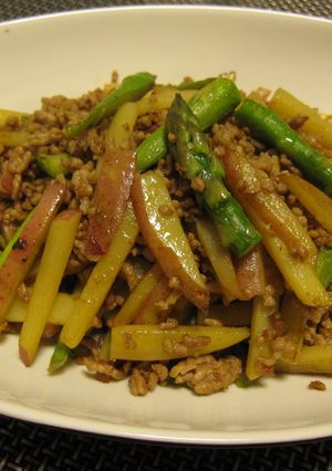 じゃがいもと豚挽き肉カレー炒め♪中華風-レシピのメイン写真
