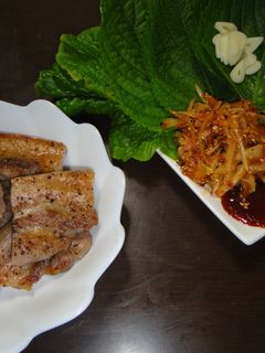 魚焼き機で簡単!韓国焼き肉サムギョプサル-レシピのメイン写真
