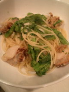 ホタテと菜の花のパスタ-レシピのメイン写真