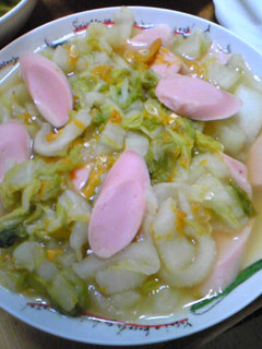 ギョニソ入り♫すぱいしぃな白菜焼きスープ-レシピのメイン写真