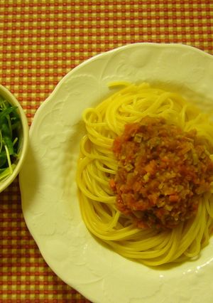 ベジトマトソースパスタ-レシピのメイン写真