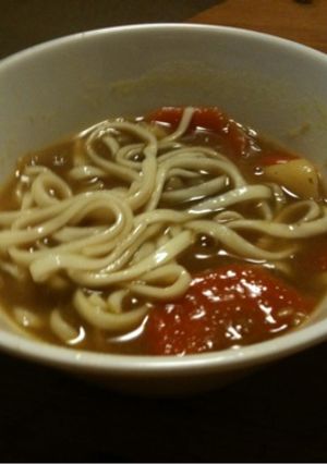 前日のカレーで『カレーうどん』-レシピのメイン写真