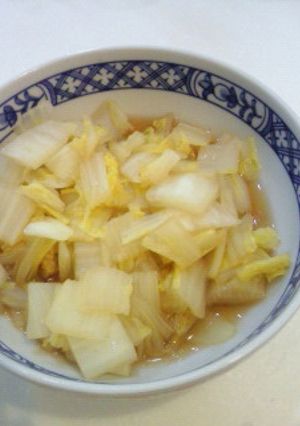 レンジとめんつゆだけ！簡単白菜おひたし-レシピのメイン写真