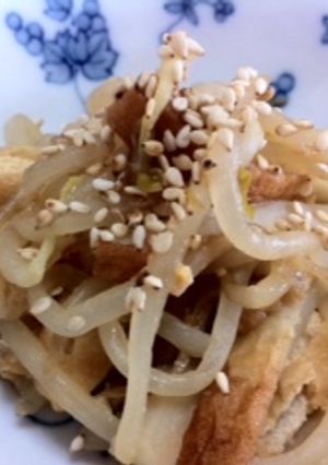 もやしと油揚げのピリ辛味噌煮-レシピのメイン写真
