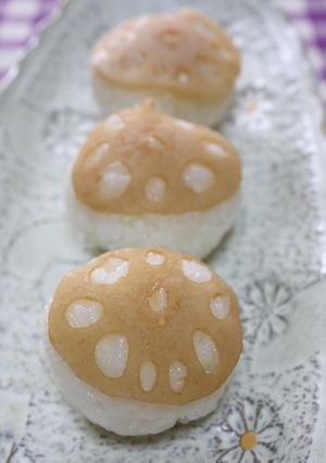 レンコンおにぎり✿-レシピのメイン写真