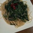 春菊とアンチョビのパスタ