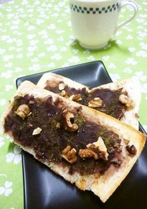 桜餅風味のあんトースト-レシピのメイン写真