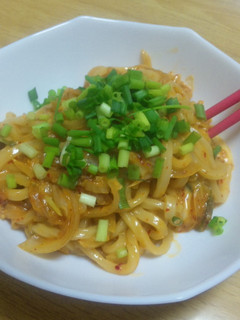 簡単!!キムチチーズマヨの焼きうどん-レシピのメイン写真