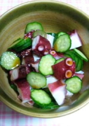 おつまみにも！タコときゅうりの味ポンがけ-レシピのメイン写真