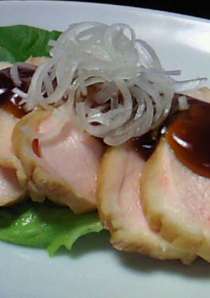 しっとりやわらか鶏むね肉のほうじ茶煮♪-レシピのメイン写真