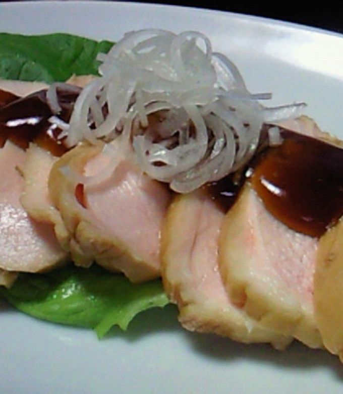しっとりやわらか鶏むね肉のほうじ茶煮♪-レシピのメイン写真