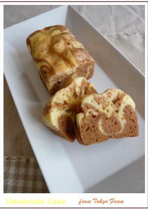ヘルシーでふわふわ　マーブルチョコケーキ-レシピのメイン写真