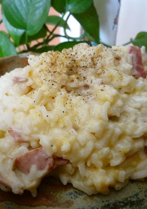 冷ゴハンと牛乳で♪リゾット・カルボナーラ-レシピのメイン写真