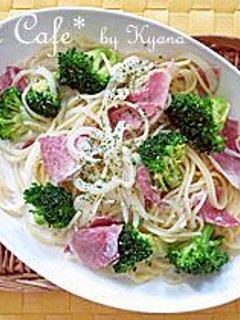 ❤ハムとブロッコリーのスープパスタ❤-レシピのメイン写真