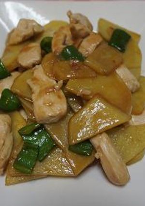 鶏むね肉のじゃがいも炒め-レシピのメイン写真