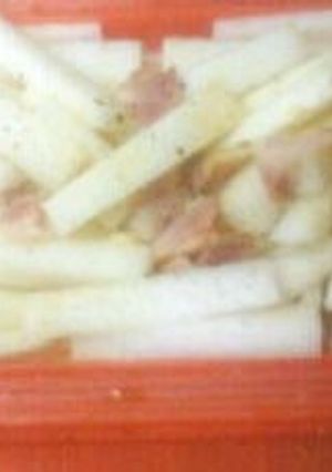 ルクエde大根とベーコンのコンソメあえ♪-レシピのメイン写真