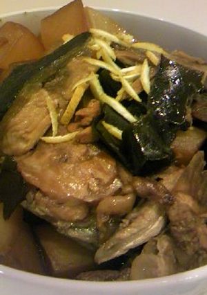 フライパンで簡単!ぶりのあらと大根の煮物-レシピのメイン写真