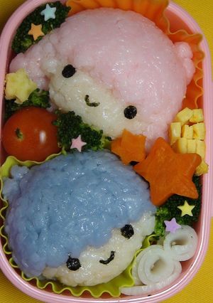 おいしい青色ご飯でキャラ弁☆キキララ編-レシピのメイン写真